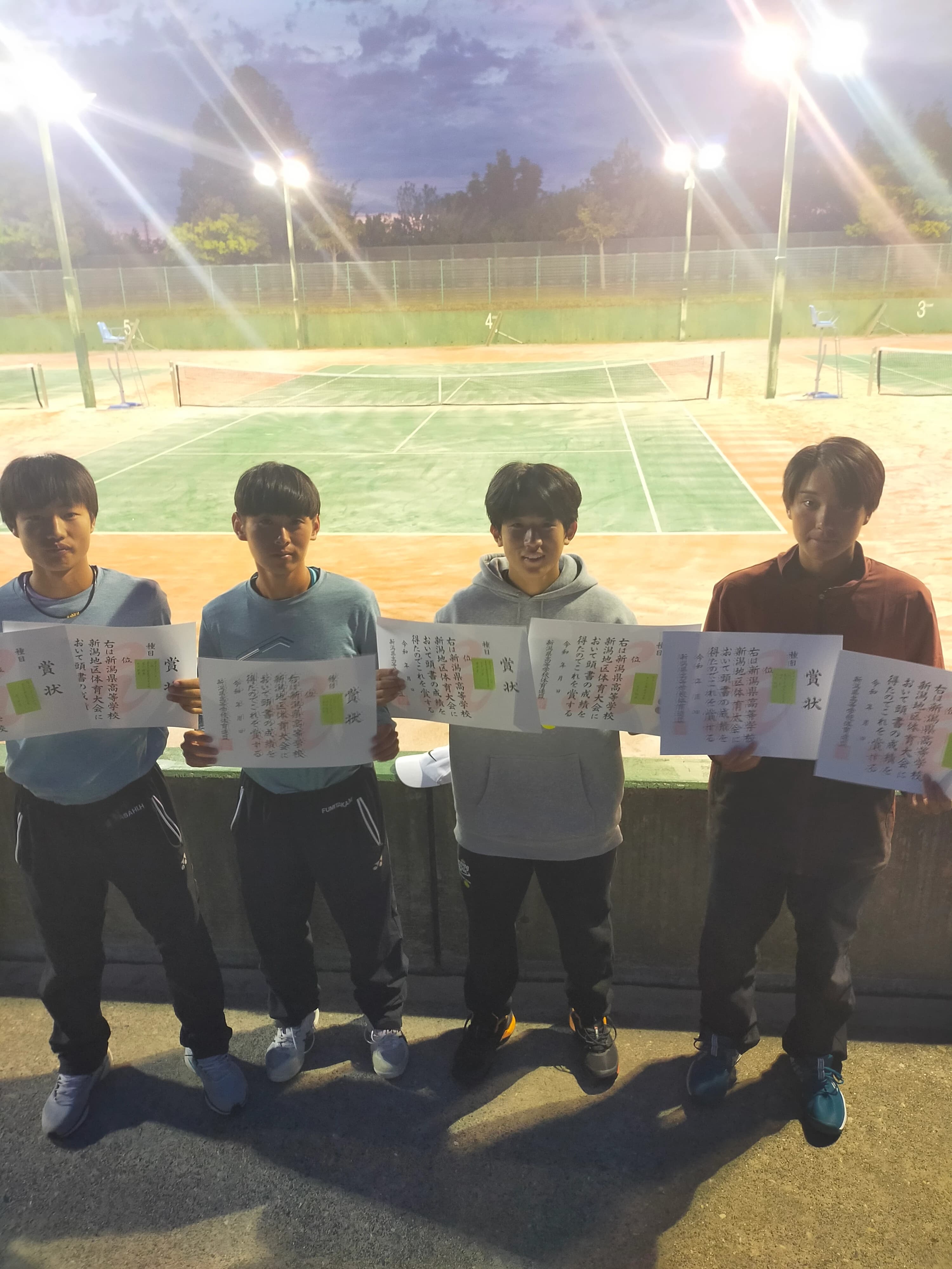 令和8年度春季新潟地区テニス大会単複優勝!
